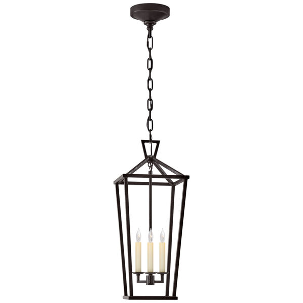 Darlana Large Tall Lantern in Aged Iron by Chapman  and  Myers, image 1