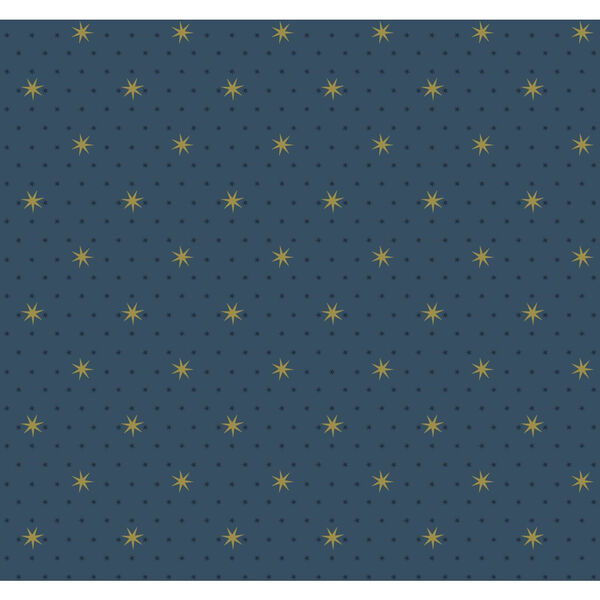 Small Prints Resource Library Navy Two-Inch Stella Star Wallpaper, image 1