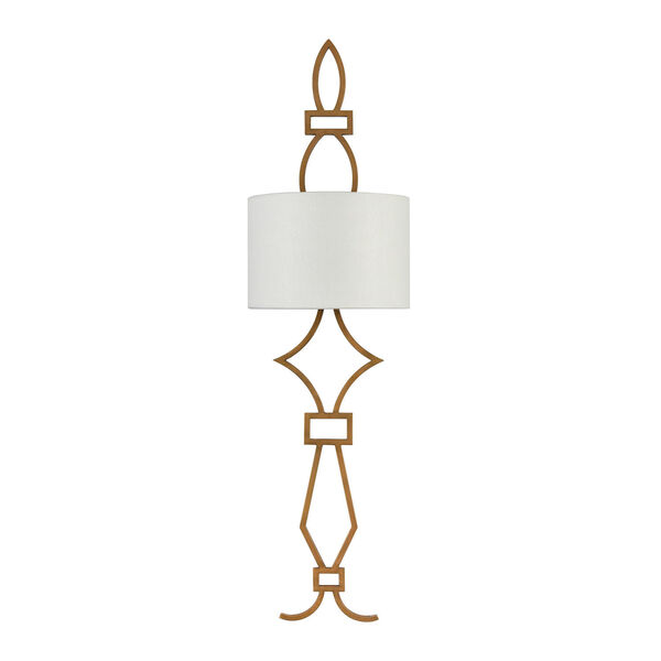 Harlech Painted Aged Brass 38-Inch Two-Light Wall Sconce, image 2