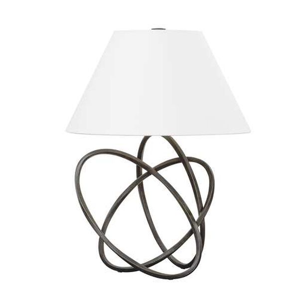 Miles French Iron White One-Light Table Lamp, image 1