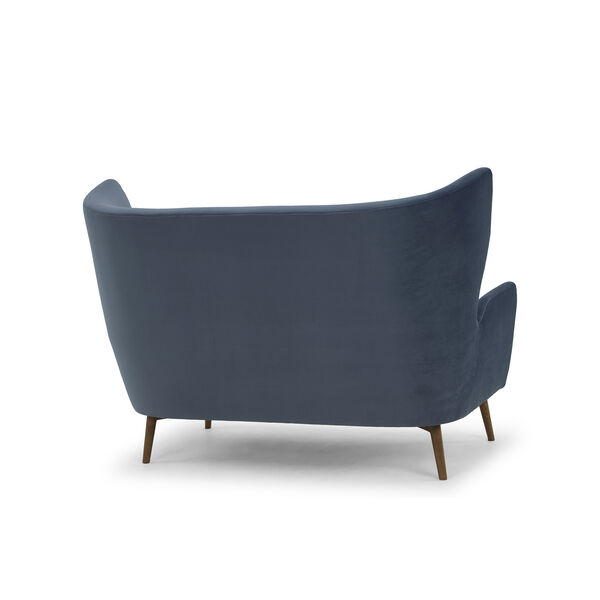 Klara Matte Dusty Blue Double Seat Sofa, image 4