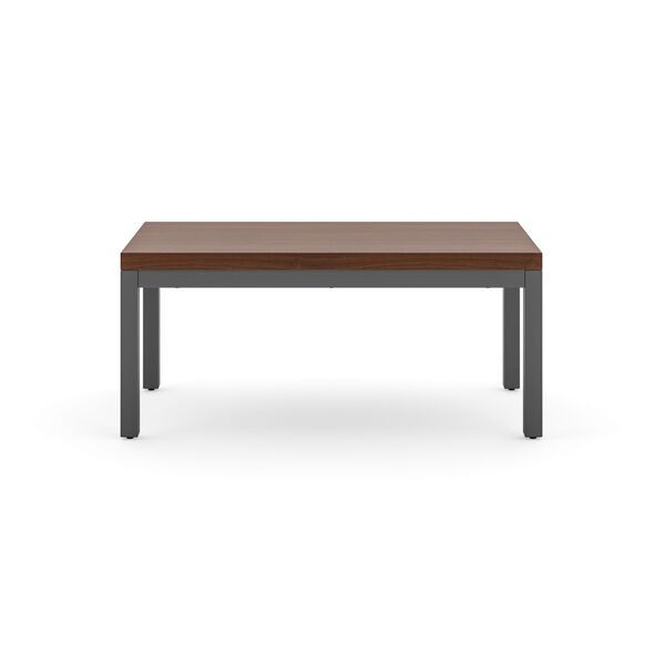 Merge Brown Coffee Table with Post Legs, image 2