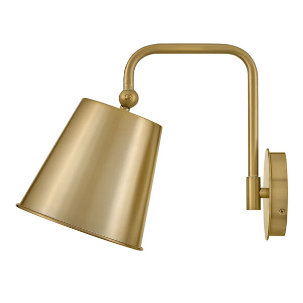 Blake Lacquered Brass One-Light Wall Sconce, image 6