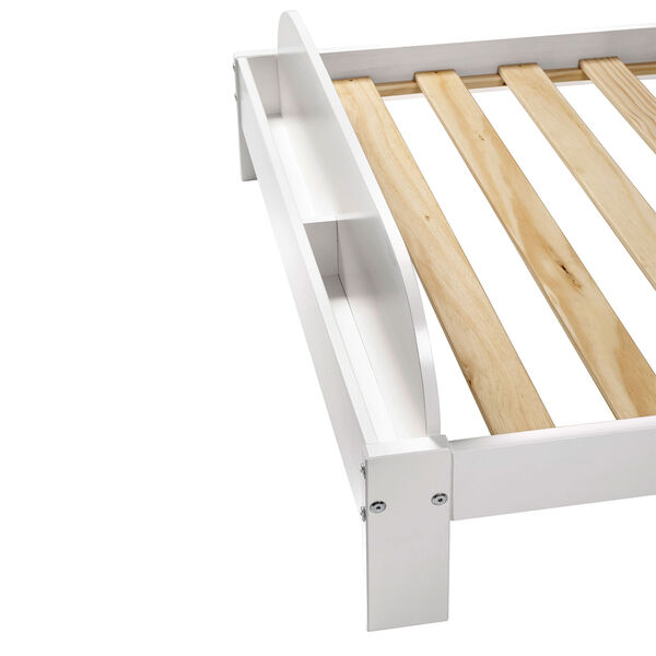 Mission White Twin Bookcase Bed, image 6