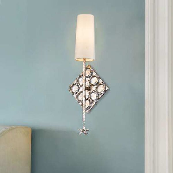 Star silver Leaf One-Light Wall Sconce, image 2