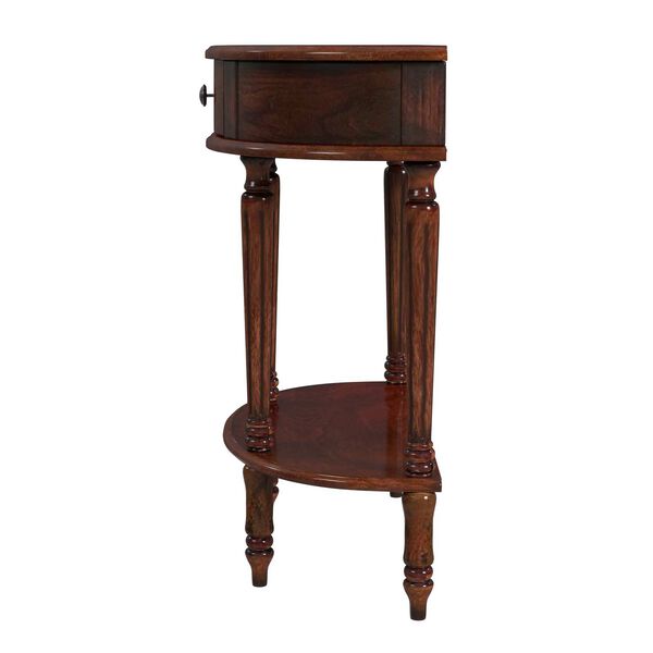 Mozart Cherry Demilune Console Table with Storage, image 1