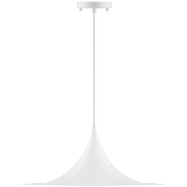 Costa Matte White 19-Inch LED Pendant, image 2