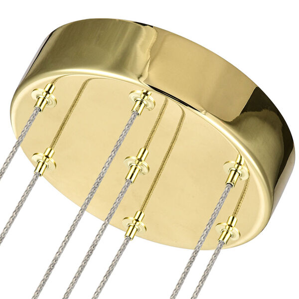 Venezia Gold Integrated LED Chandelier, image 6