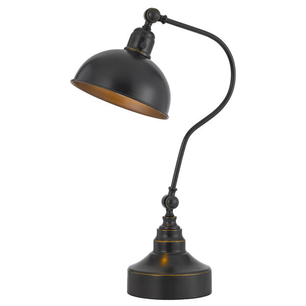 Industrial Dark Bronze One-Light Adjustable Desk Lamp, image 6