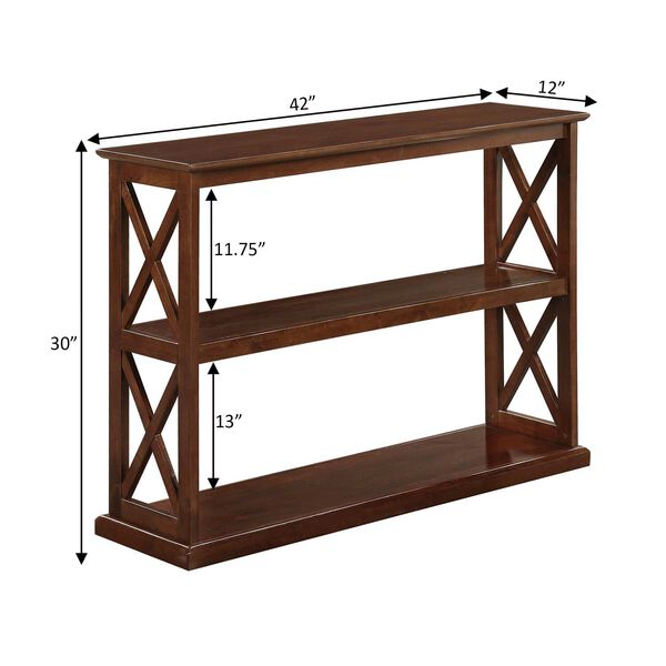 Coventry Espresso Console Table with Shelves, image 3