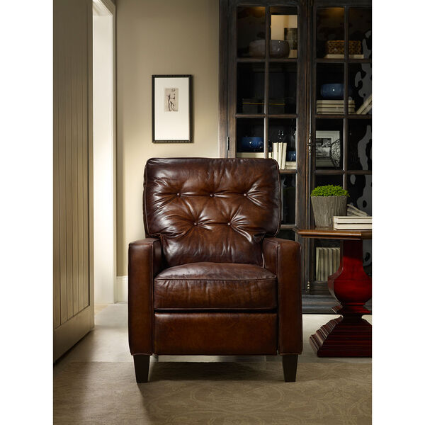 Barnes Brown Leather Recliner, image 5