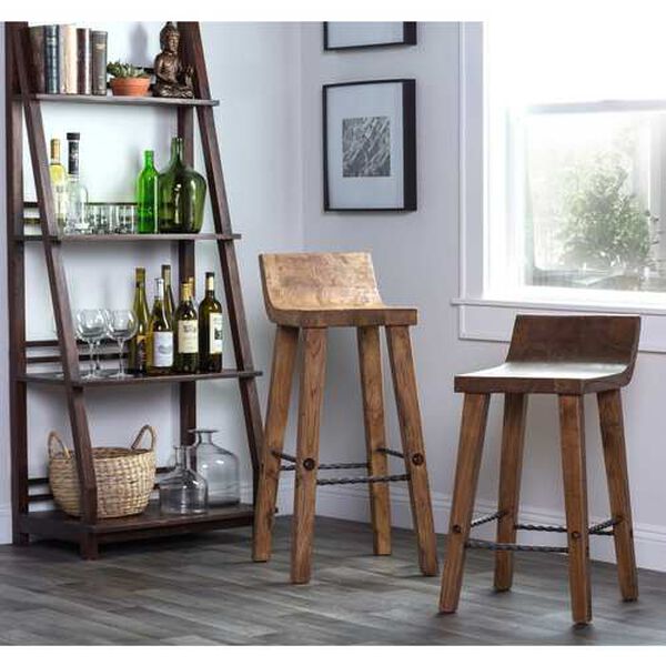 Piper Honey Brown Low Back Counter Stool, image 5