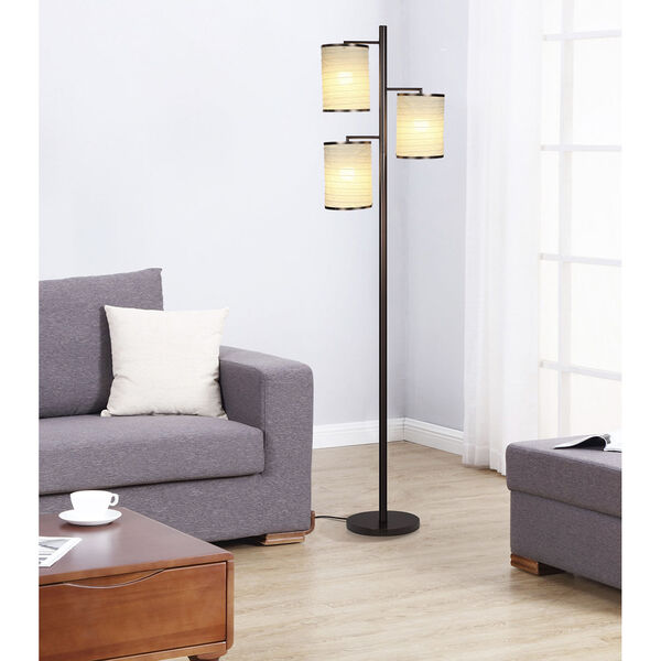 Liam Bronze Three-Light LED Floor Lamp, image 3