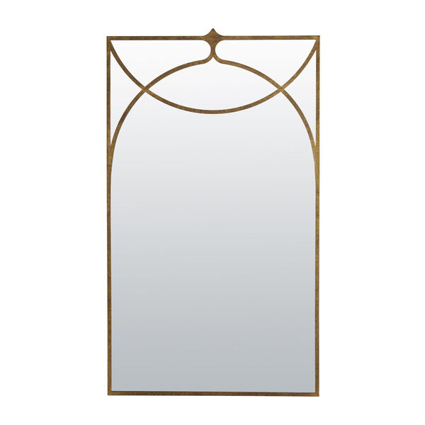 Swan Textured Champagne Wall Mirror, image 1