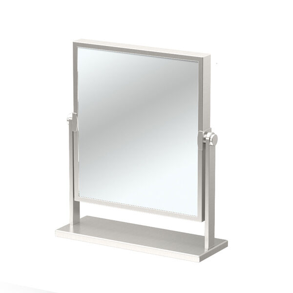 Elegant Table Mirror Satin Nickel, image 1