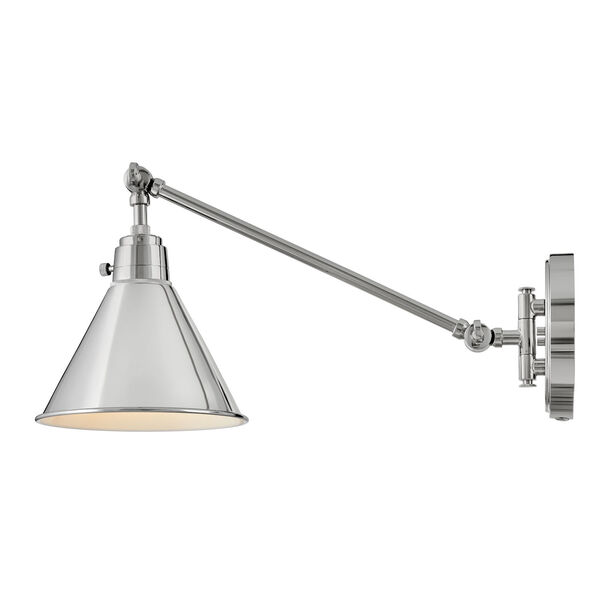 Arti Polished Nickel One-Light 19-Inch Adjustable Wall Sconce, image 3