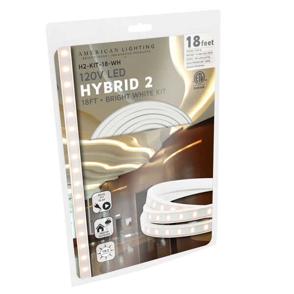 Tape Hybrid White Three-Feet 5000K LED Strip Light, image 3