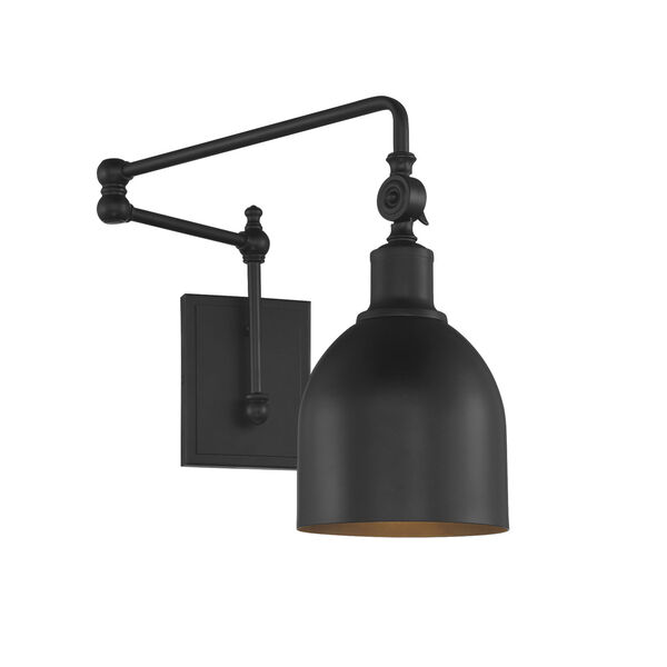 Isles Matte Black One-Light Wall Sconce, image 3