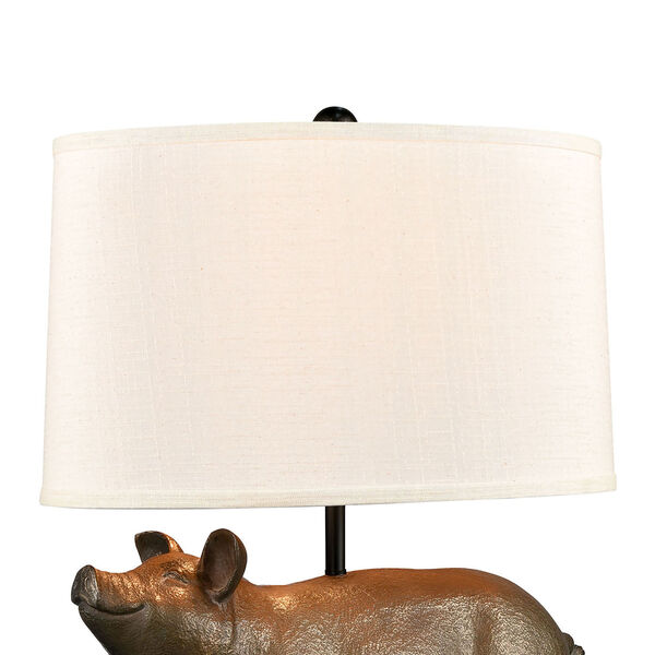 Trotters Cold Cast Bronze One-Light Table Lamp, image 3