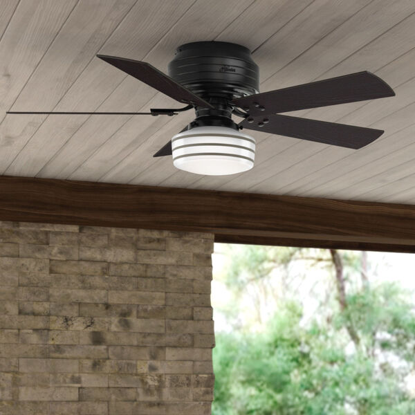 Cedar Key Matte Black 52-Inch One-Light LED Ceiling Fan, image 7