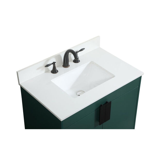 Eugene Green 30-Inch Single Bathroom Vanity with Backsplash, image 3
