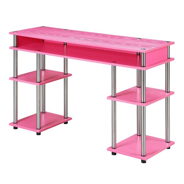 Designs2Go Pink No Tools Student Desk, image 6