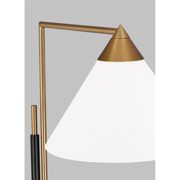 Franklin Burnished Brass One-Light Task Adjustable Floor Lamp, image 4
