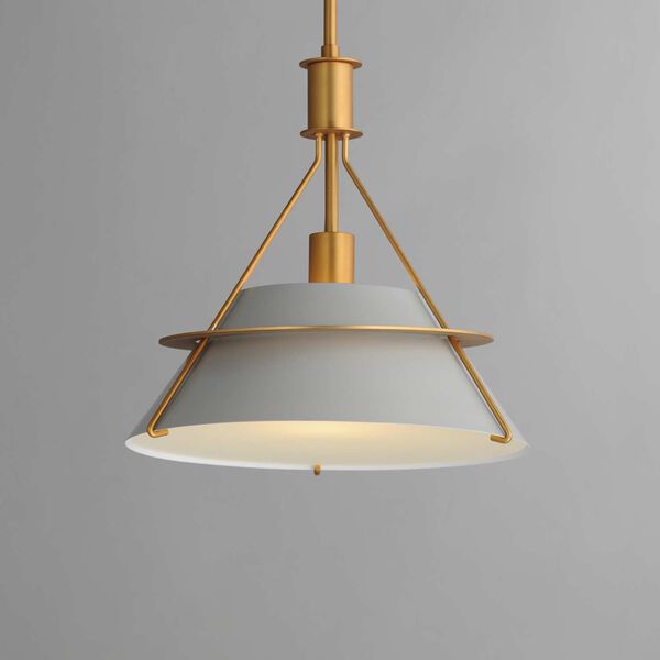 Lucas Natural Aged Brass One-Light Pendant, image 3