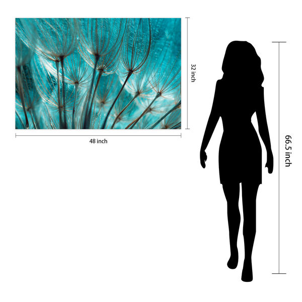 Dandelion Frameless Free Floating Tempered Glass Wall Art, image 6