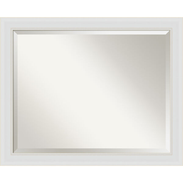 Flair White 32W X 26H-Inch Bathroom Vanity Wall Mirror, image 1