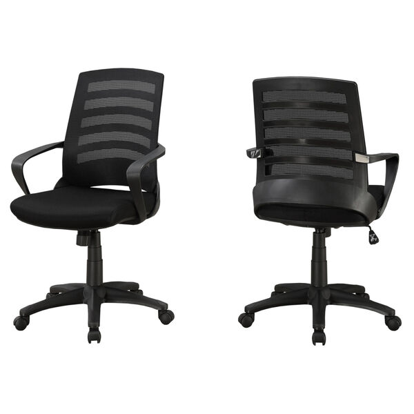 Black 38-Inch Multi Position Office Chair, image 1