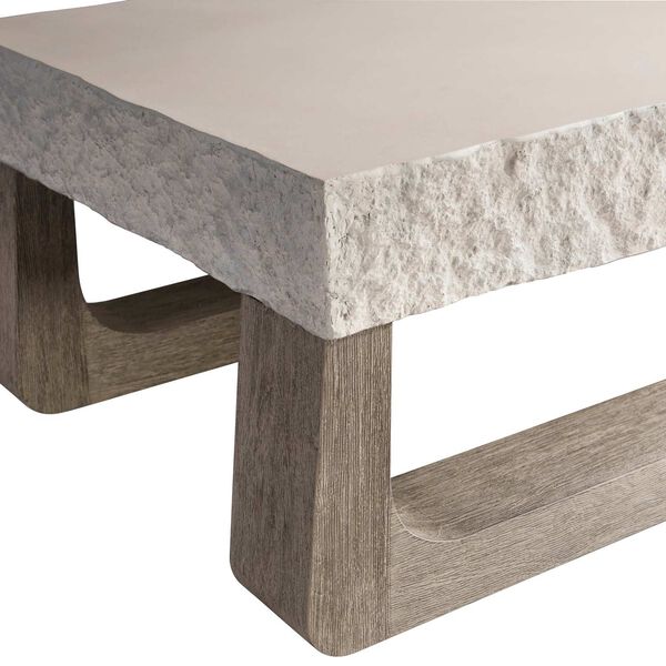 Bristol Sand Gray Weathered Teak Outdoor Cocktail Table, image 6