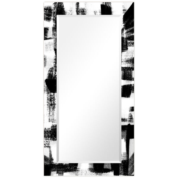 Jam Session Black 54 x 28-Inch Rectangular Beveled Wall Mirror, image 6