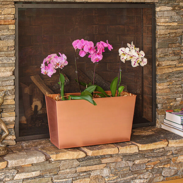 Copper Plated 22-Inch Flower Box, image 3