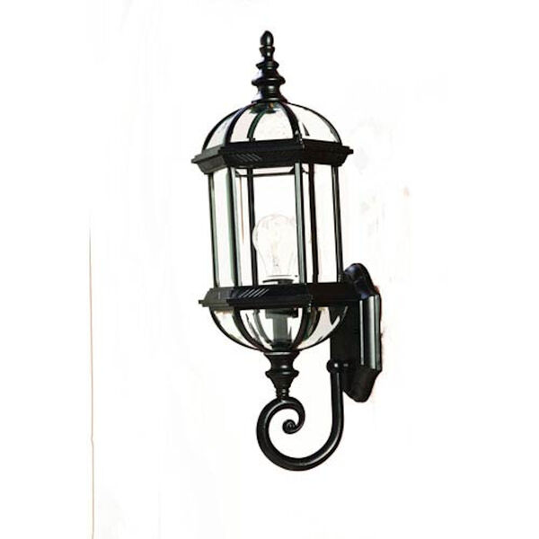 Dover Matte Black One-Light Wall Fixture, image 1