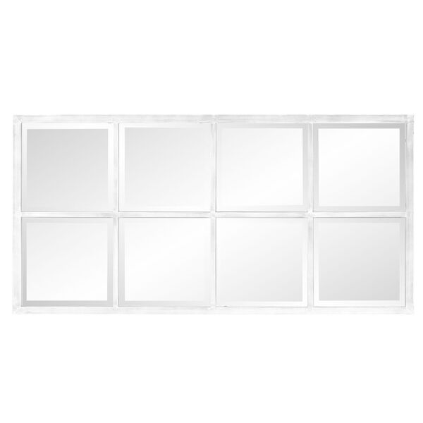 Atrium White Washed Windowpane Mirror, image 3