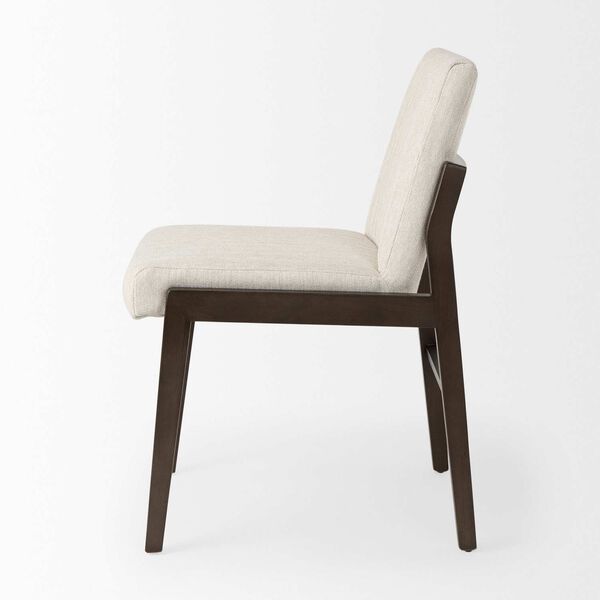 Tahoe Cream Upholstered Armless Dining Chair, image 3