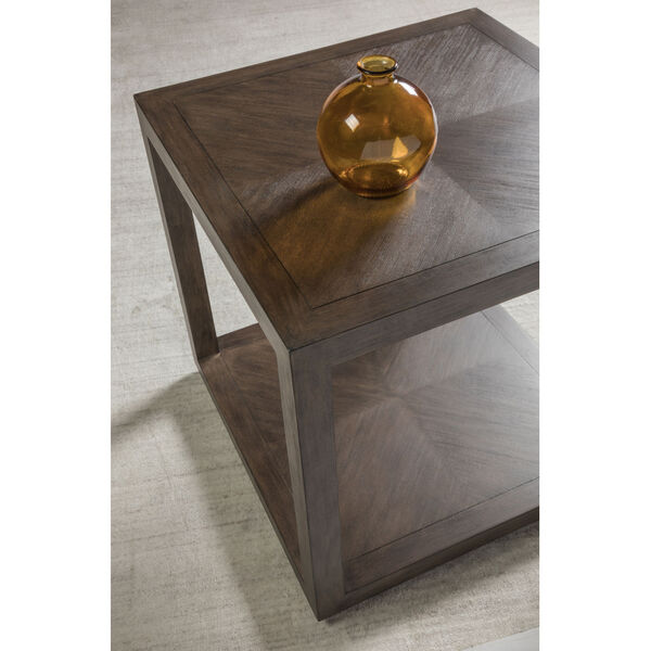 Cohesion Program Dark Wood Credence Square End Table, image 3