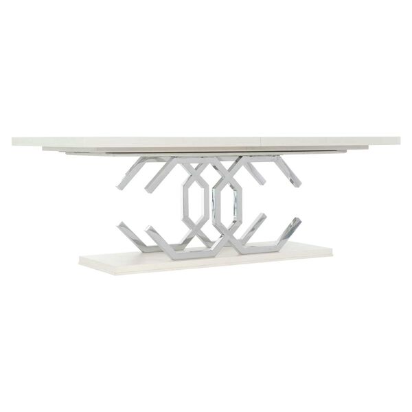 Silhouette Eggshell and Stainless Steel Dining Table, image 5