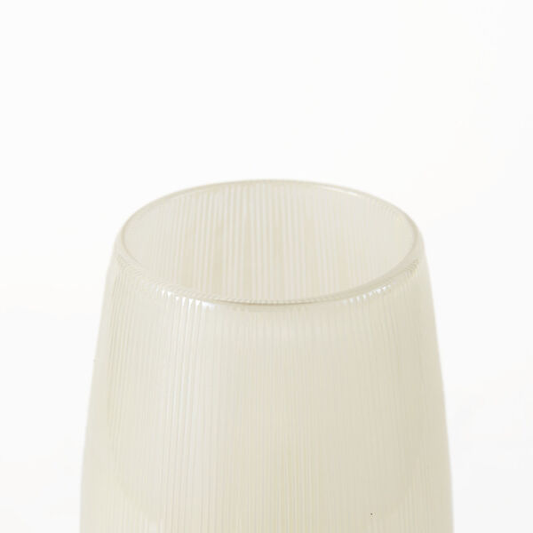 Agnetha Gold and Cream 14-Inch Height Ombre Glass Vase, image 4