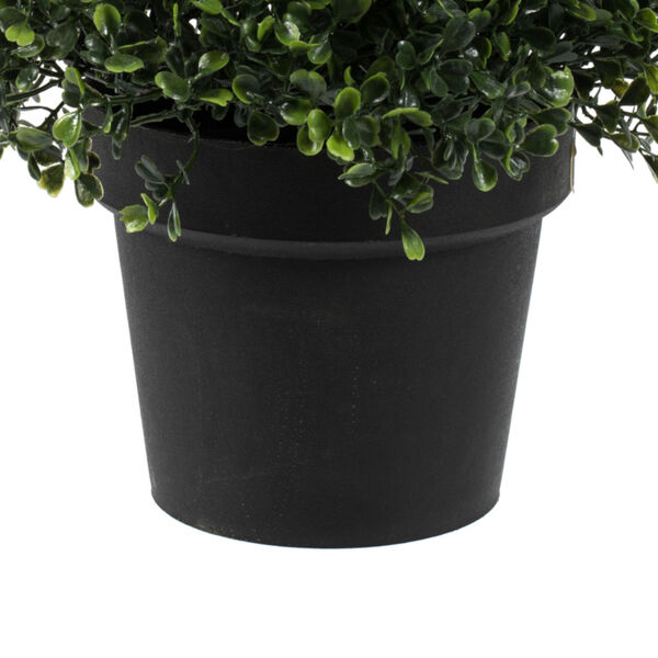 Green 4-Feet Artificial Potted Boxwood Cone with UV Resistant, image 3