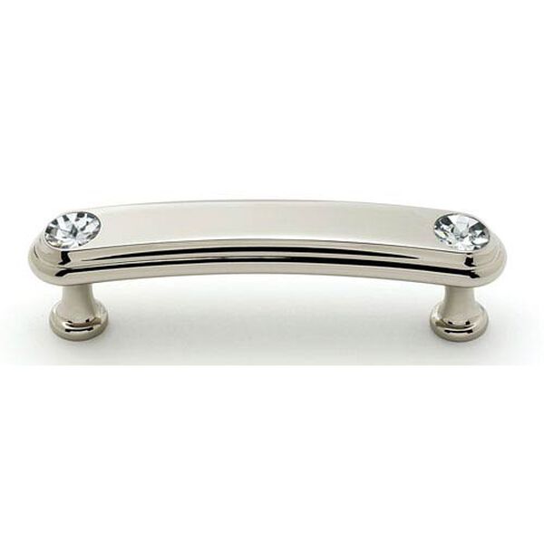 Polished Nickel 3-Inch Crystal Pull, image 1