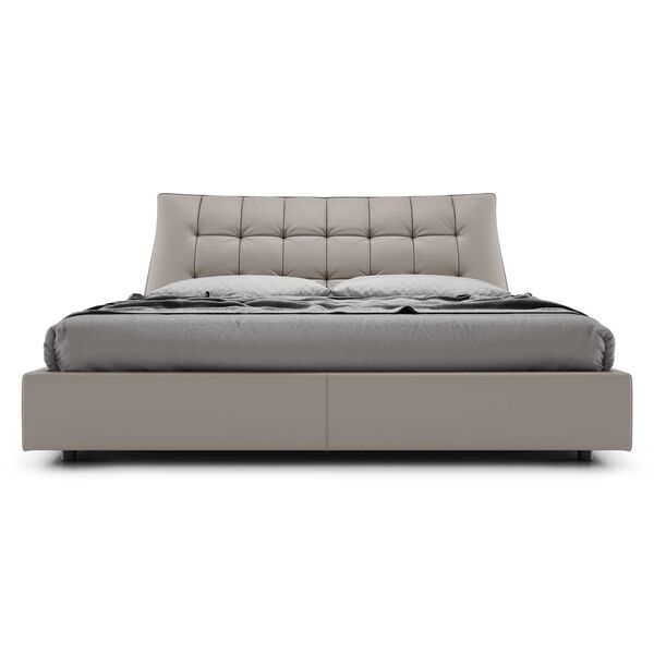 Stafford Castle Gray Eco Leather Queen Bed, image 1