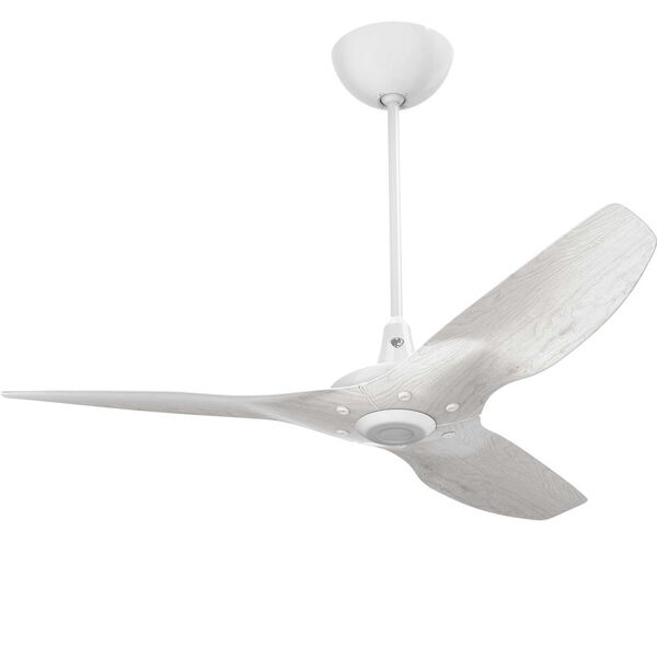 Haiku White 52-Inch Universal Mount Ceiling Fan with Driftwood Airfoils and 12-Inch Downrod, image 1