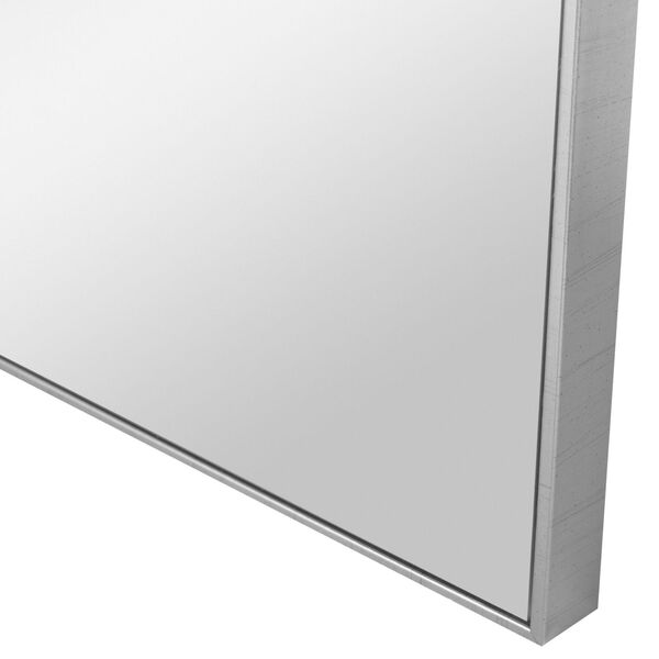 Alexo Brushed Silver Square Mirror, image 3