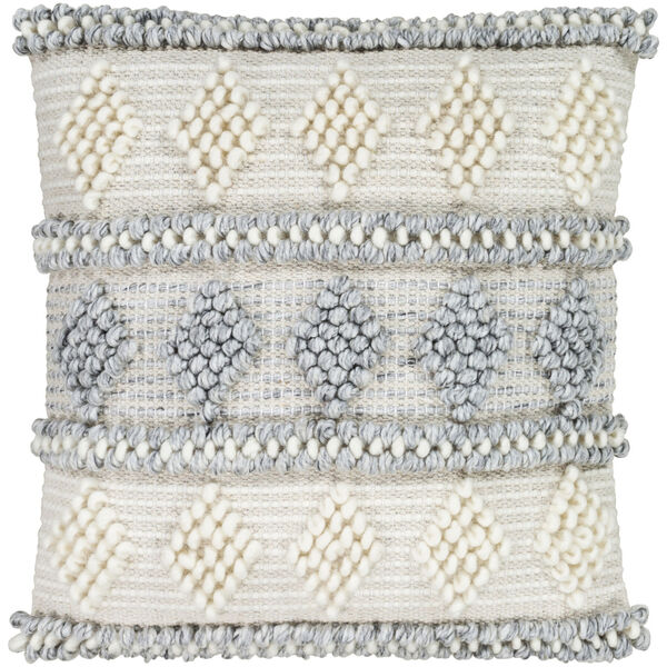 Anders Cream 18-Inch Pillow With Down Fill, image 1