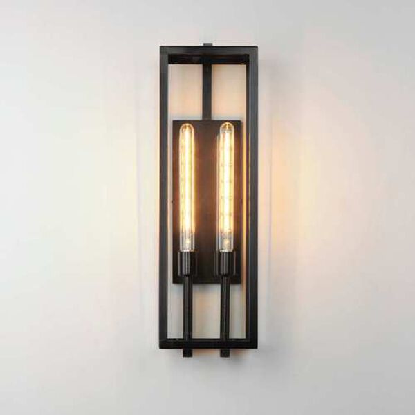 Catalina Dark Bronze Two-Light Outdoor Wall Sconce, image 3
