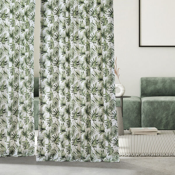 Artemis Olive Green Printed Cotton Single Panel Curtain – SAMPLE SWATCH ONLY, image 4
