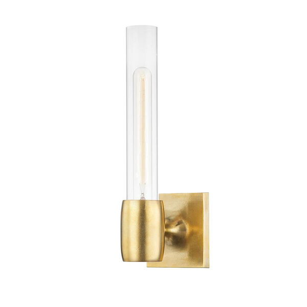 Hogan Aged Brass One-Light Wall Sconce, image 1