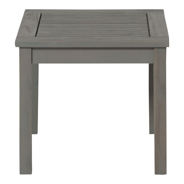 Gray Wash 20-Inch Simple Outdoor Dining Table, image 3